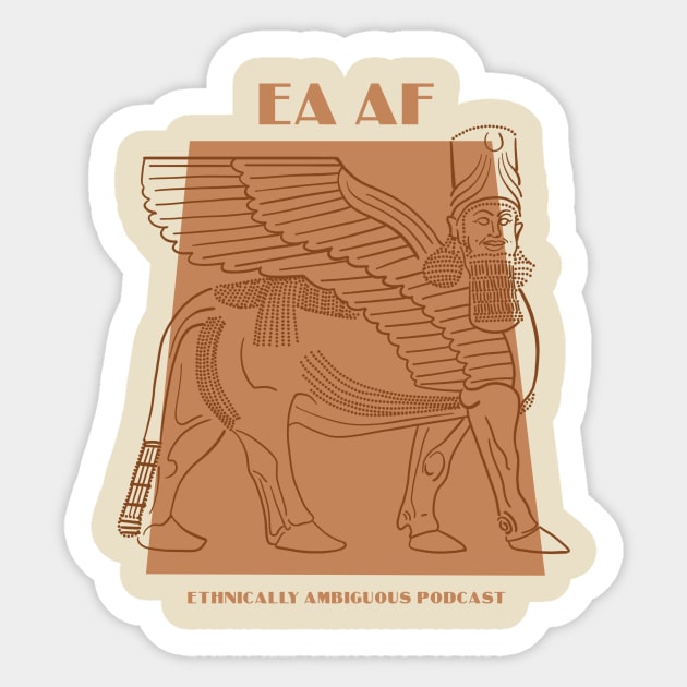 Ethnically Ambiguous AF Sticker by Ethnically Ambiguous